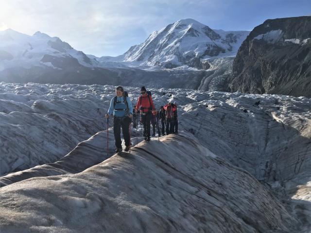 Gletschertrekking Monte Rosa Hütte